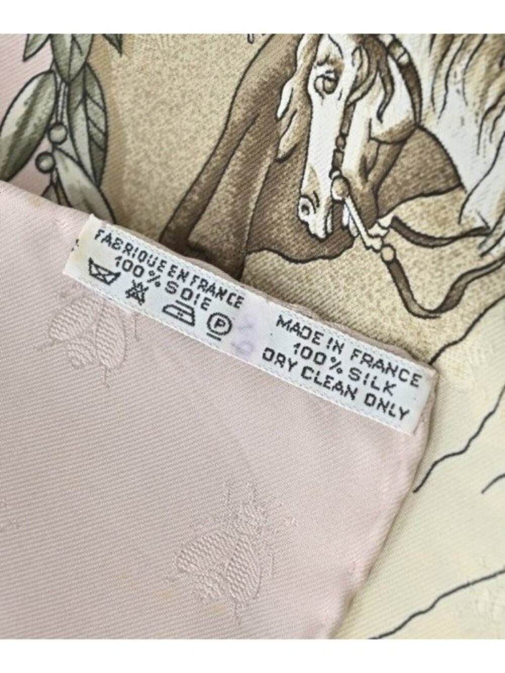 Hermes Bandana Scarf White - Picture 9 of 9